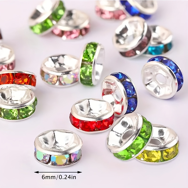 Multicolor Roundel Loose Rhinestones Beads for Jewelry Making